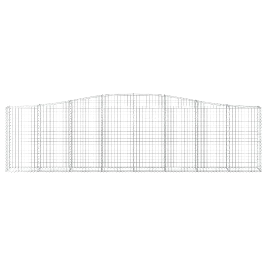 Schanskorven 7 St Gewelfd 400X30X100/120 Cm Ijzer 400 x 30 x 100/120 cm