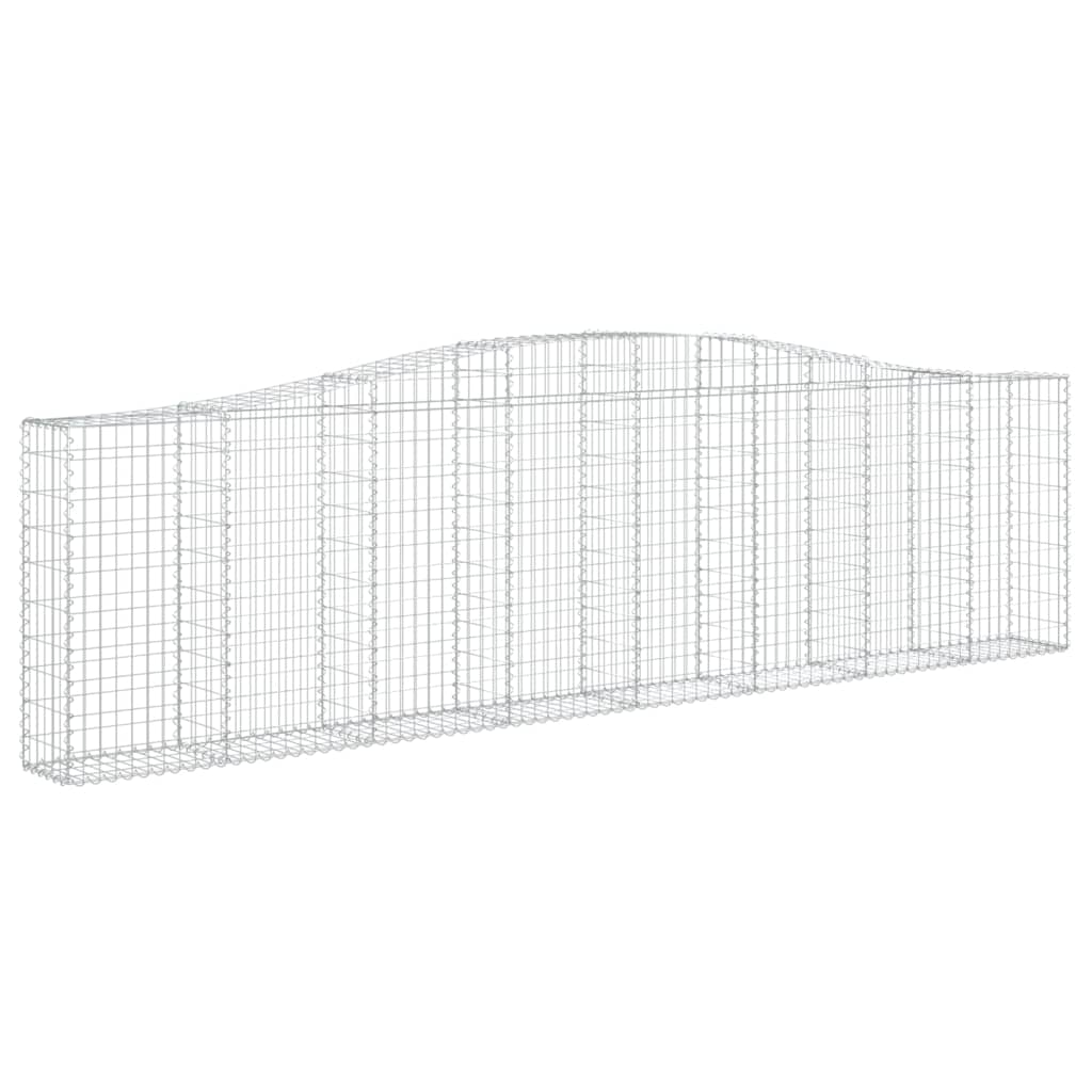 Schanskorven 8 St Gewelfd 400X30X100/120 Cm Ijzer 400 x 30 x 100/120 cm