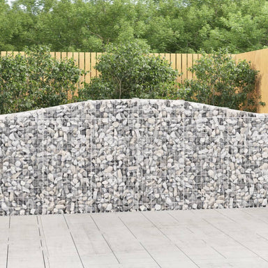 Schanskorven 8 St Gewelfd 400X30X100/120 Cm Ijzer 400 x 30 x 100/120 cm