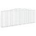 Schanskorven 2 St Gewelfd 400X30X140/160 Cm Ijzer 400 x 30 x 140/160 cm