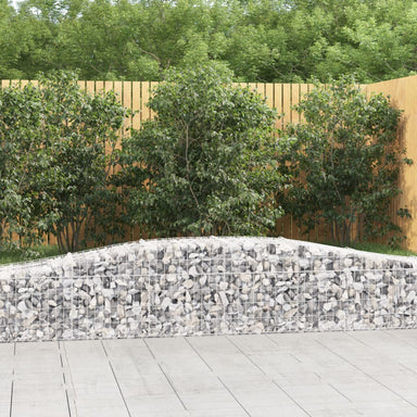 Schanskorven 2 St Gewelfd 400X50X40/60 Cm Ijzer 400 x 50 x 40/60 cm