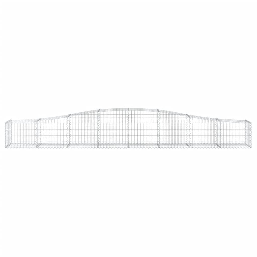 Schanskorven 4 St Gewelfd 400X50X40/60 Cm Ijzer 400 x 50 x 40/60 cm