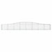 Schanskorven 4 St Gewelfd 400X50X40/60 Cm Ijzer 400 x 50 x 40/60 cm