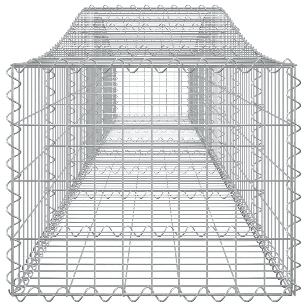 Schanskorven 4 St Gewelfd 400X50X40/60 Cm Ijzer 400 x 50 x 40/60 cm