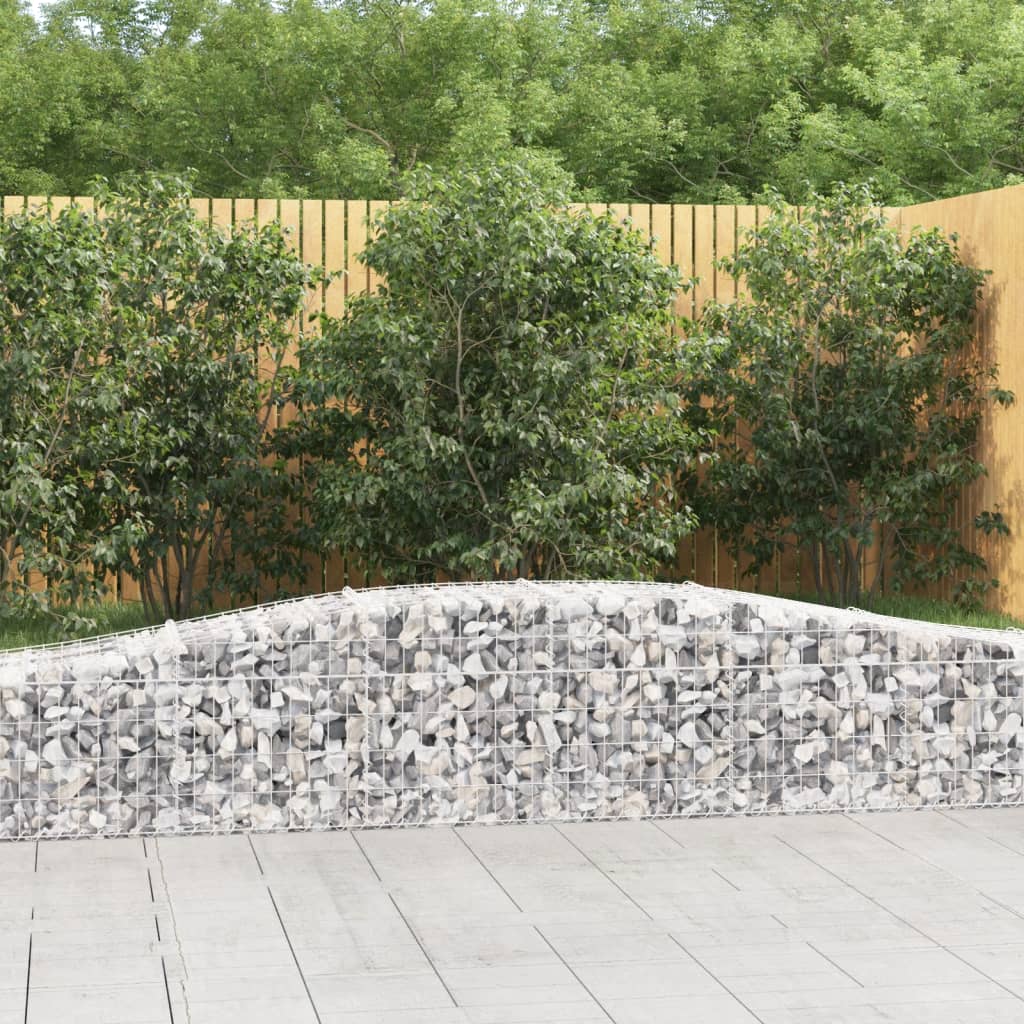 Schanskorven 4 St Gewelfd 400X50X40/60 Cm Ijzer 400 x 50 x 40/60 cm