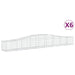Schanskorven 6 St Gewelfd 400X50X40/60 Cm Ijzer 400 x 50 x 40/60 cm