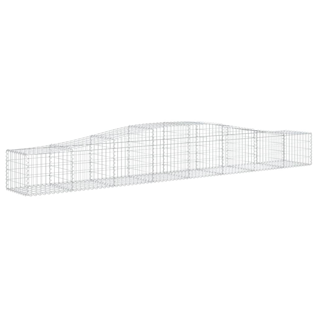 Schanskorven 6 St Gewelfd 400X50X40/60 Cm Ijzer 400 x 50 x 40/60 cm