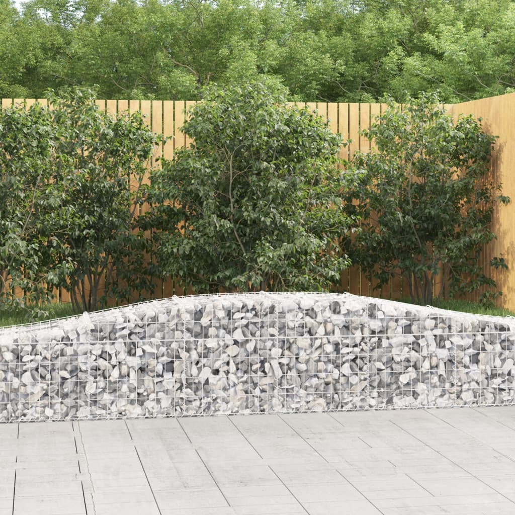 Schanskorven 6 St Gewelfd 400X50X40/60 Cm Ijzer 400 x 50 x 40/60 cm
