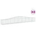 Schanskorven 8 St Gewelfd 400X50X40/60 Cm Gegalvaniseerd Ijzer 400 x 50 x 40/60 cm