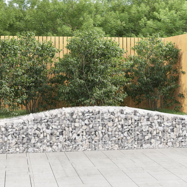Schanskorven 8 St Gewelfd 400X50X40/60 Cm Gegalvaniseerd Ijzer 400 x 50 x 40/60 cm