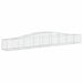 Schanskorven 9 St Gewelfd 400X50X40/60 Cm Gegalvaniseerd Ijzer 400 x 50 x 40/60 cm