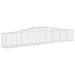 Schanskorven 3 St Gewelfd 400X50X60/80 Cm Gegalvaniseerd Ijzer 400 x 50 x 60/80 cm