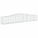Schanskorven 4 St Gewelfd 400X50X60/80 Cm Gegalvaniseerd Ijzer 400 x 50 x 60/80 cm