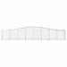 Schanskorven 5 St Gewelfd 400X50X60/80 Cm Gegalvaniseerd Ijzer 400 x 50 x 60/80 cm