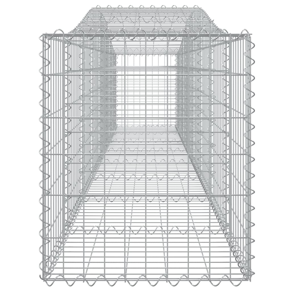 Schanskorven 5 St Gewelfd 400X50X60/80 Cm Gegalvaniseerd Ijzer 400 x 50 x 60/80 cm