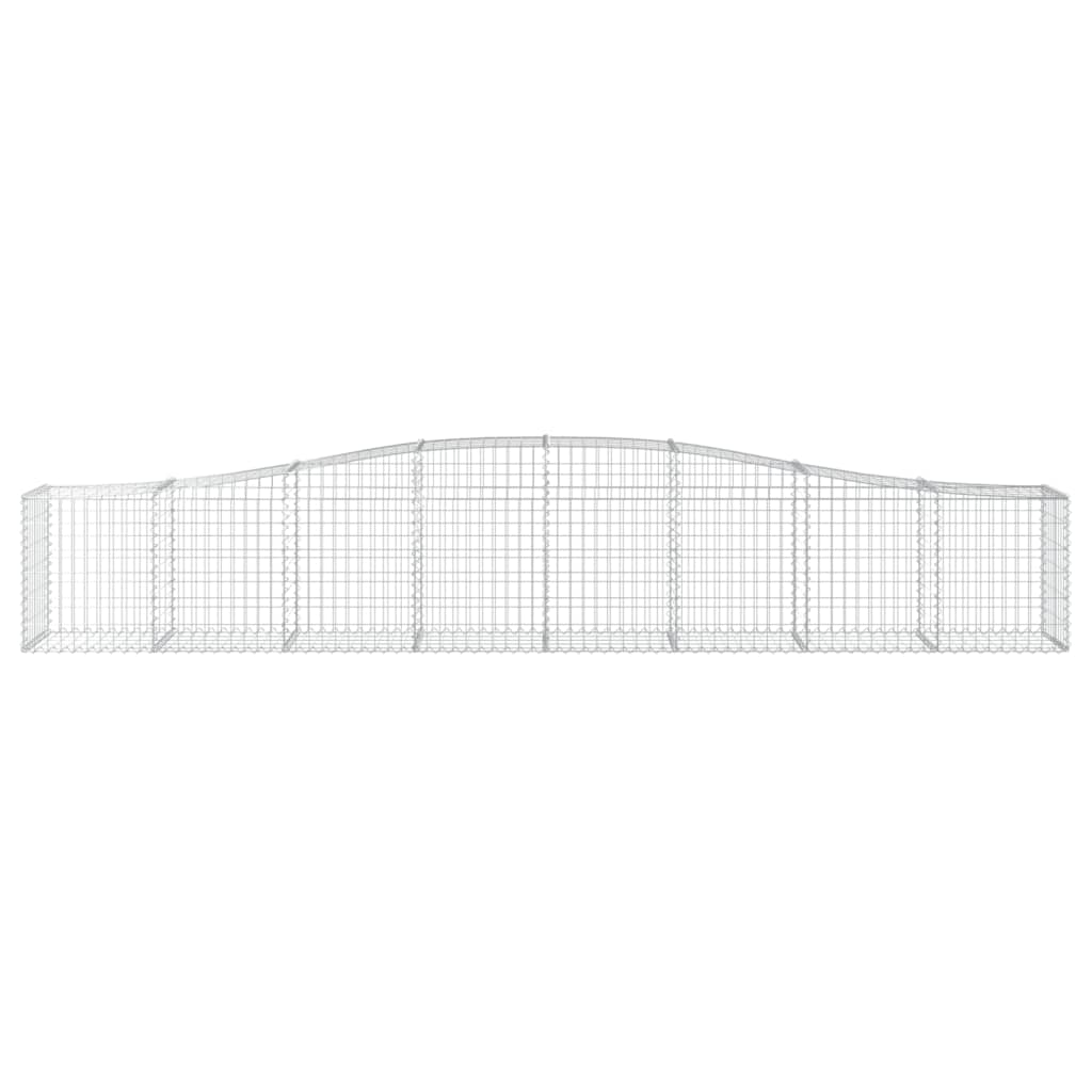 Schanskorven 6 St Gewelfd 400X50X60/80 Cm Gegalvaniseerd Ijzer 400 x 50 x 60/80 cm