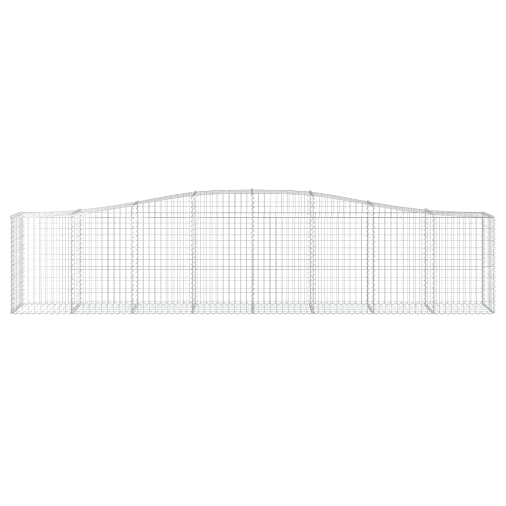 Schanskorven 3 St Gewelfd 400X50X80/100 Cm Gegalvaniseerd Ijzer 400 x 50 x 80/100 cm