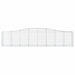Schanskorven 9 St Gewelfd 400X50X80/100 Cm Gegalvaniseerd Ijzer 400 x 50 x 80/100 cm