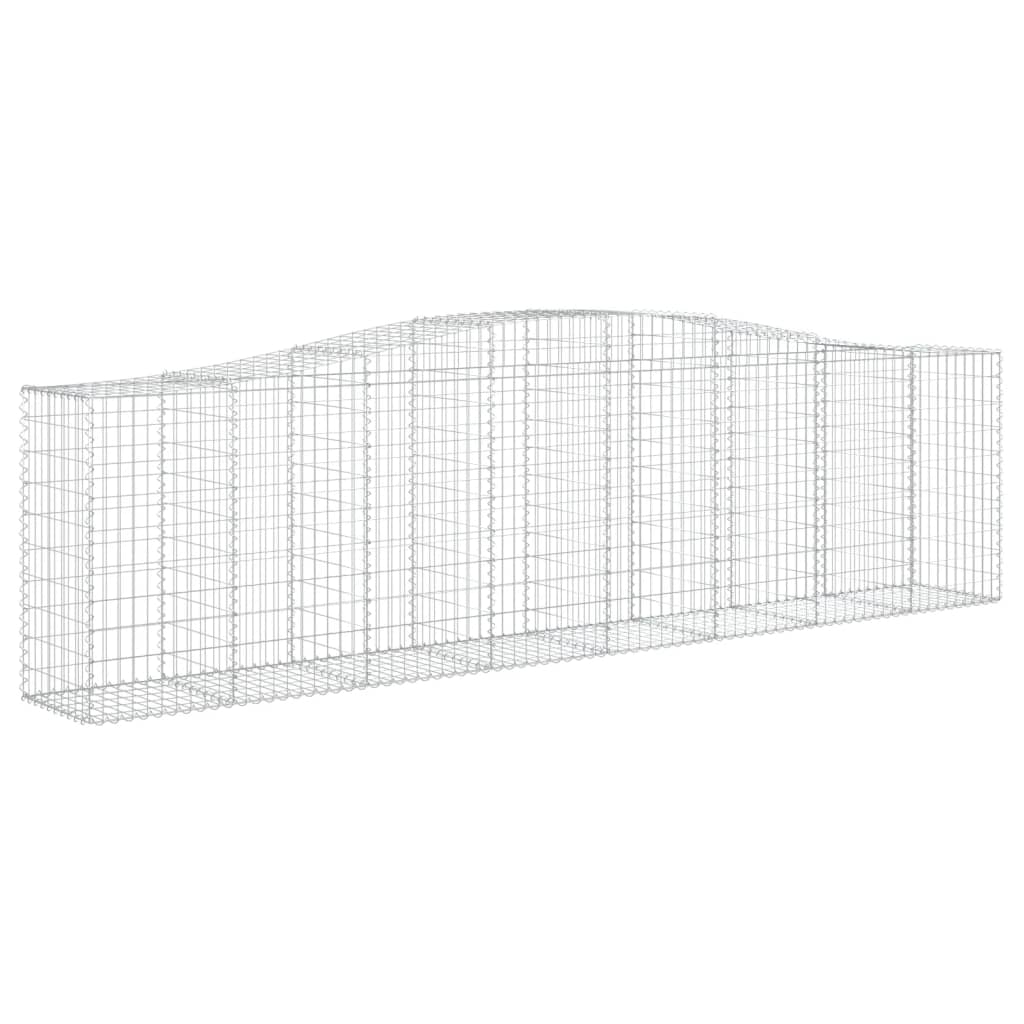 Schanskorven 3 St Gewelfd 400X50X100/120 Cm Ijzer 400 x 50 x 100/120 cm
