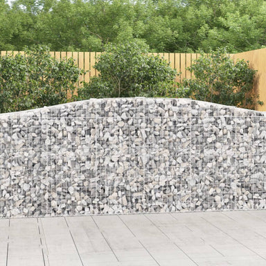 Schanskorven 5 St Gewelfd 400X50X100/120 Cm Ijzer 400 x 50 x 100/120 cm