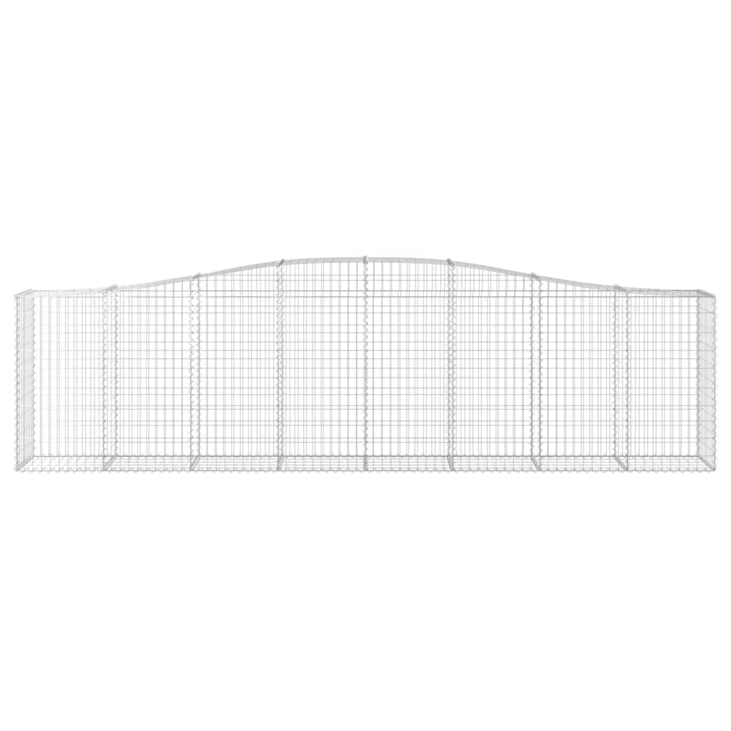 Schanskorven 6 St Gewelfd 400X50X100/120 Cm Ijzer 400 x 50 x 100/120 cm