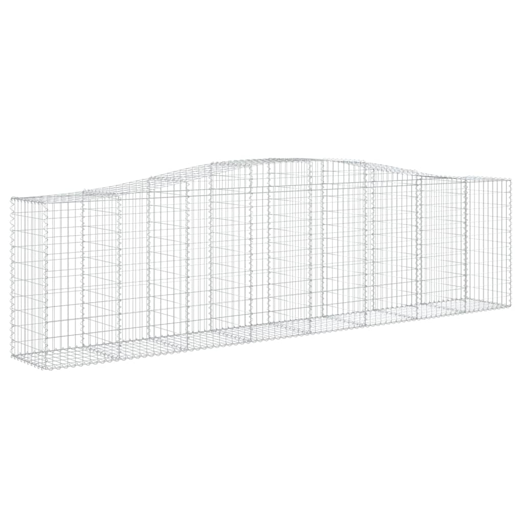 Schanskorven 10 St Gewelfd 400X50X100/120 Cm Ijzer 400 x 50 x 100/120 cm