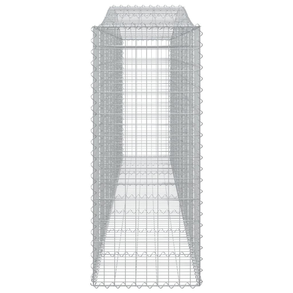 Schanskorven 4 St Gewelfd 400X50X120/140 Cm Ijzer 400 x 50 x 120/140 cm