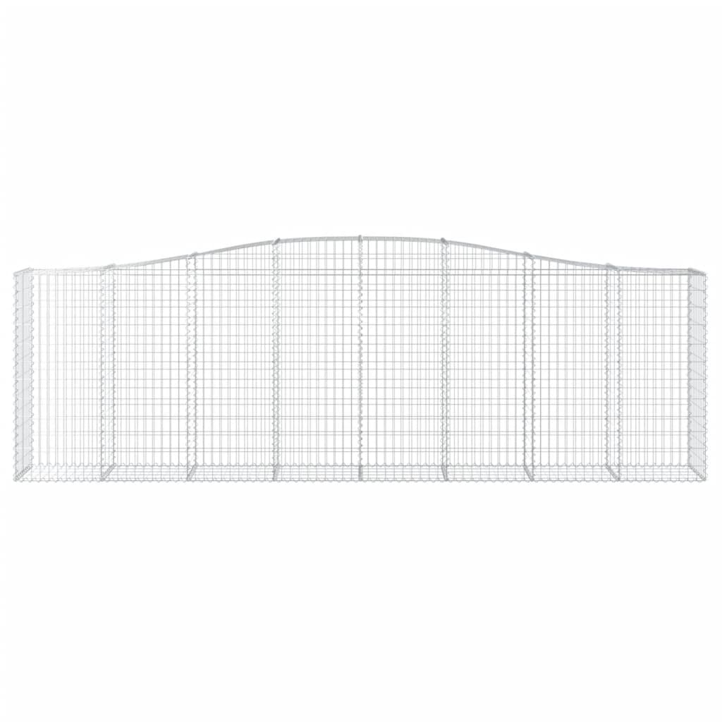 Schanskorven 5 St Gewelfd 400X50X120/140 Cm Ijzer 400 x 50 x 120/140 cm