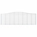 Schanskorven 5 St Gewelfd 400X50X120/140 Cm Ijzer 400 x 50 x 120/140 cm