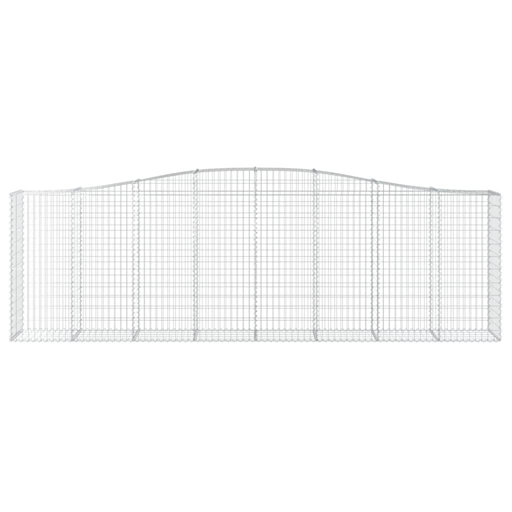 Schanskorven 6 St Gewelfd 400X50X120/140 Cm Ijzer 400 x 50 x 120/140 cm
