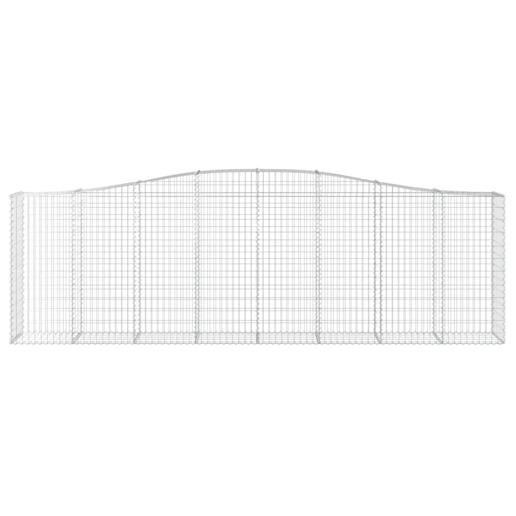 Schanskorven 8 St Gewelfd 400X50X120/140 Cm Ijzer 400 x 50 x 120/140 cm