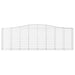 Schanskorven 8 St Gewelfd 400X50X120/140 Cm Ijzer 400 x 50 x 120/140 cm
