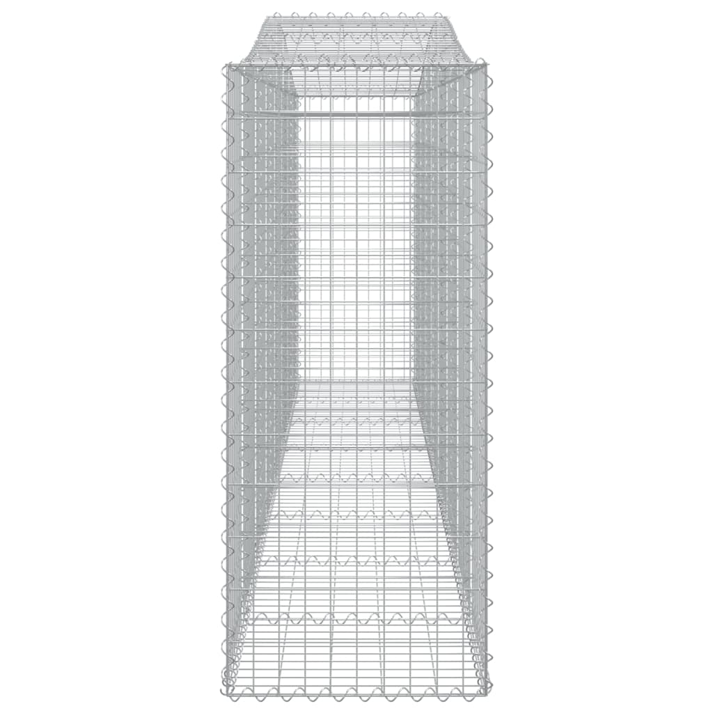 Schanskorven 8 St Gewelfd 400X50X120/140 Cm Ijzer 400 x 50 x 120/140 cm