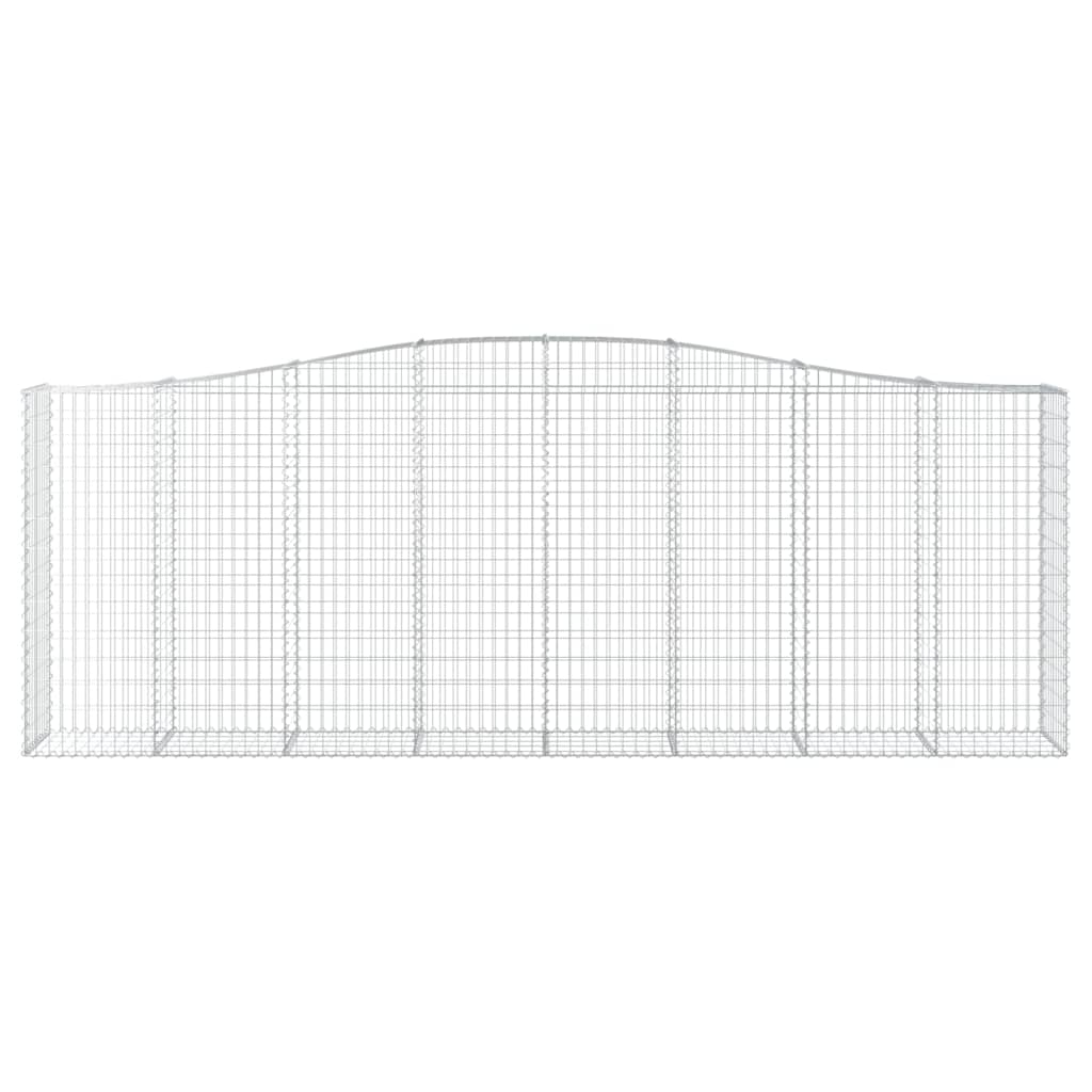 Schanskorven 2 St Gewelfd 400X50X140/160 Cm Ijzer 400 x 50 x 140/160 cm