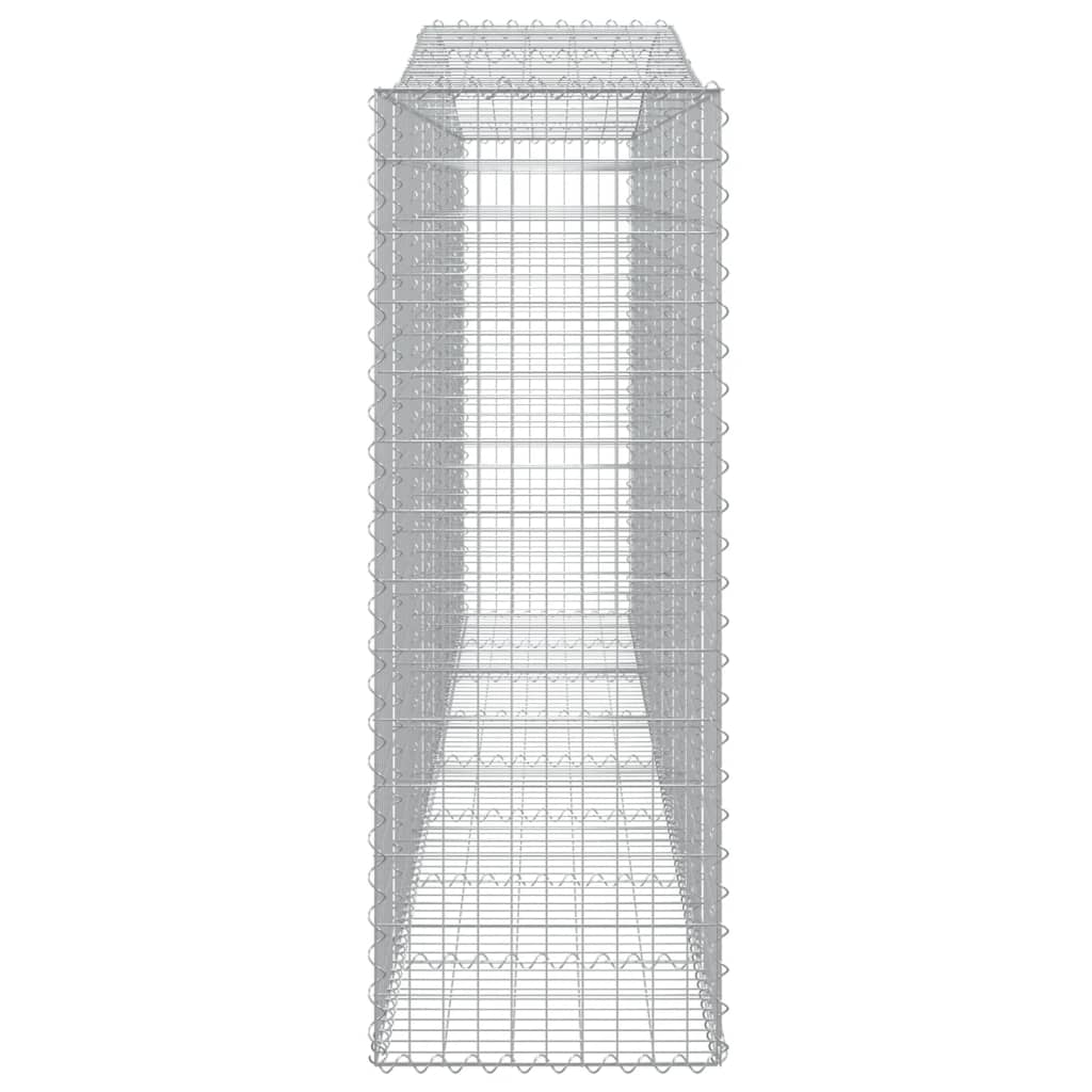Schanskorven 3 St Gewelfd 400X50X140/160 Cm Ijzer 400 x 50 x 140/160 cm
