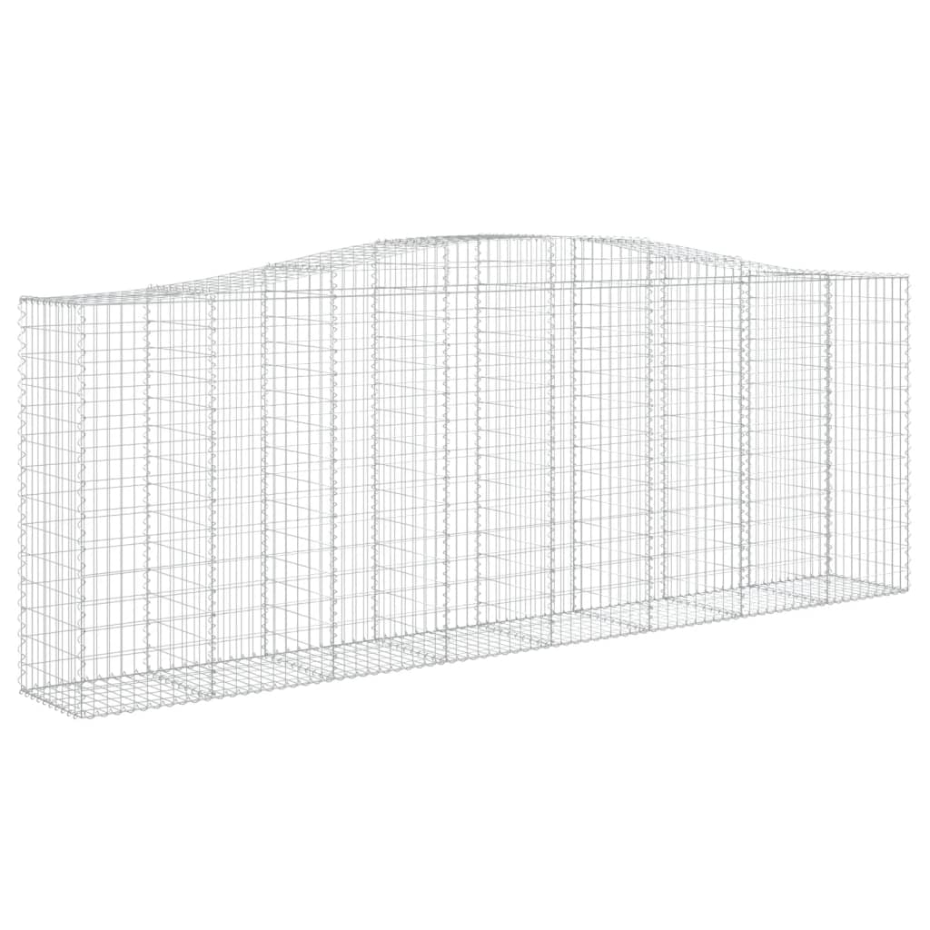 Schanskorven 6 St Gewelfd 400X50X140/160 Cm Ijzer 400 x 50 x 140/160 cm