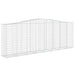 Schanskorven 6 St Gewelfd 400X50X140/160 Cm Ijzer 400 x 50 x 140/160 cm