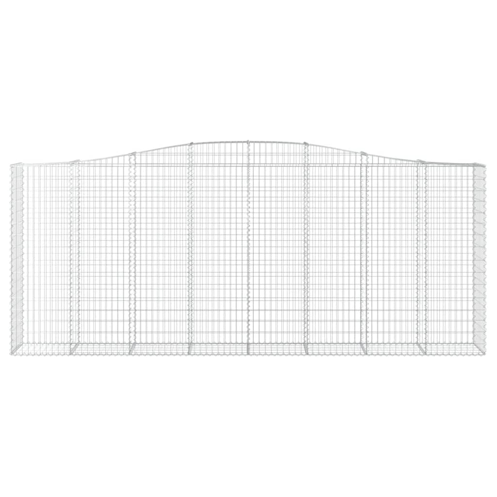 Schanskorven 2 St Gewelfd 400X50X160/180 Cm Ijzer 400 x 50 x 160/180 cm
