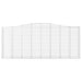 Schanskorven 2 St Gewelfd 400X50X160/180 Cm Ijzer 400 x 50 x 160/180 cm