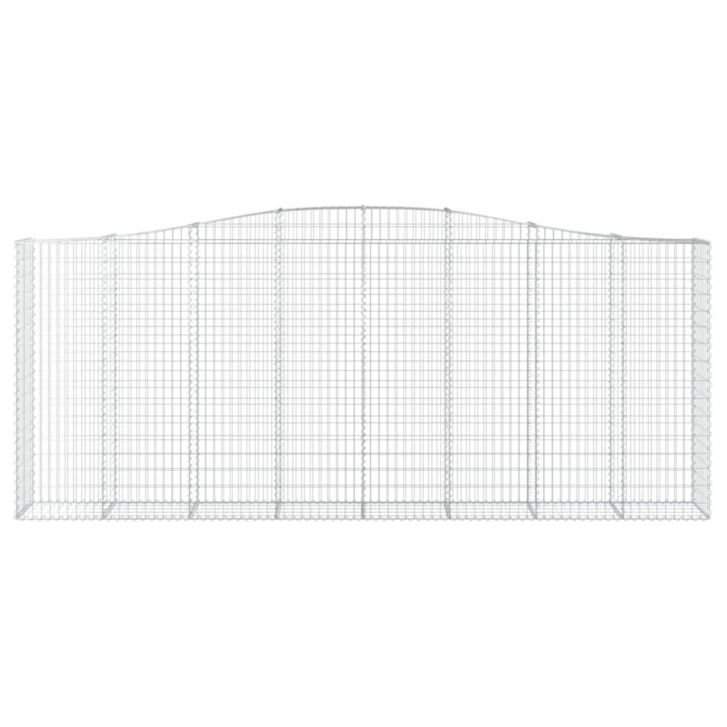 Schanskorven 3 St Gewelfd 400X50X160/180 Cm Ijzer 400 x 50 x 160/180 cm