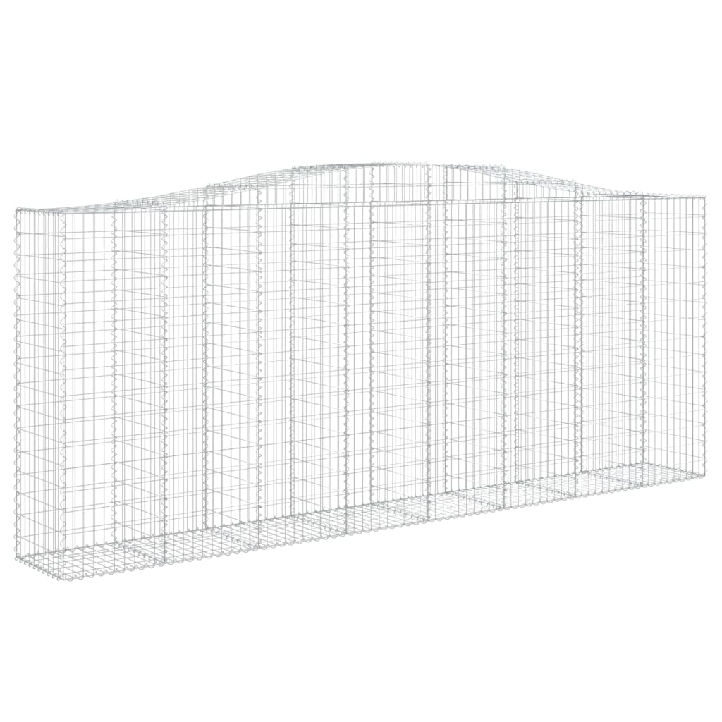 Schanskorven 4 St Gewelfd 400X50X160/180 Cm Ijzer 400 x 50 x 160/180 cm
