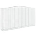 Schanskorven 2 St Gewelfd 400X50X200/220 Cm Ijzer 400 x 50 x 200/220 cm