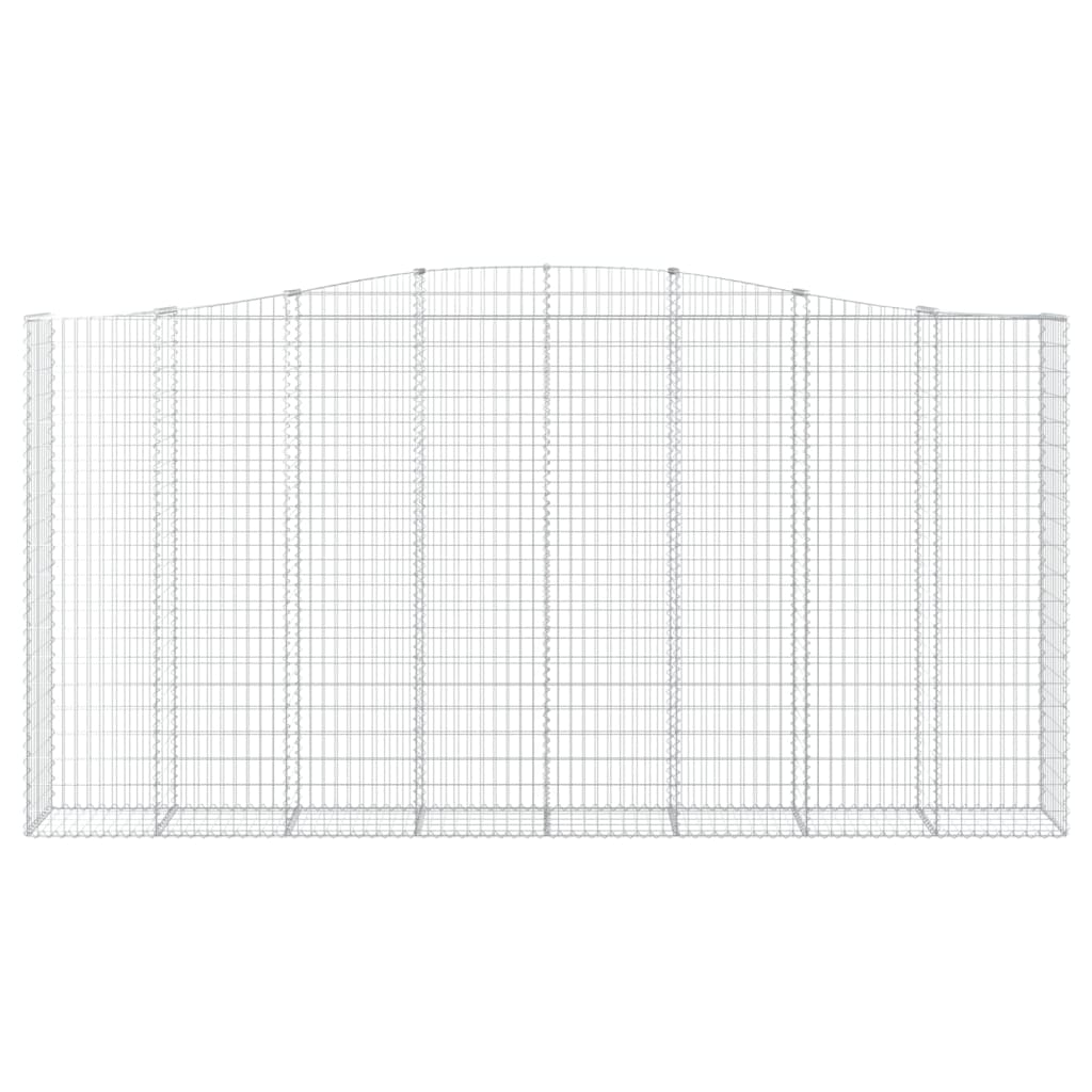 Schanskorven 2 St Gewelfd 400X50X200/220 Cm Ijzer 400 x 50 x 200/220 cm