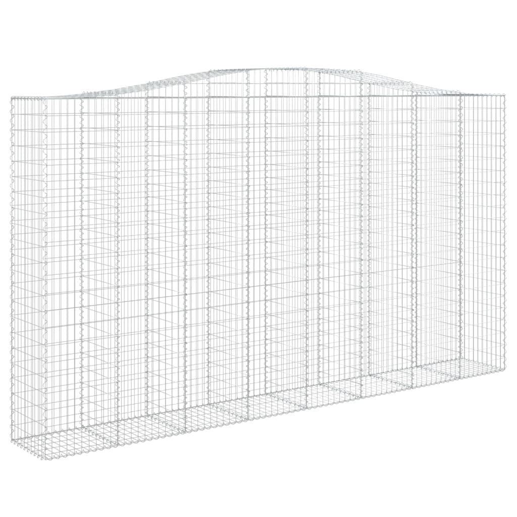 Schanskorven 2 St Gewelfd 400X50X220/240 Cm Ijzer 400 x 50 x 220/240 cm