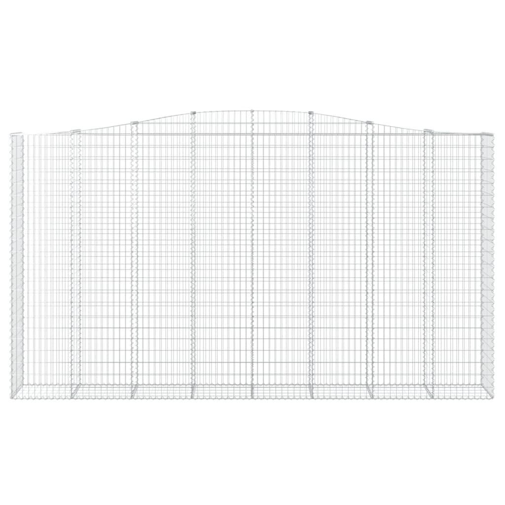 Schanskorven 2 St Gewelfd 400X50X220/240 Cm Ijzer 400 x 50 x 220/240 cm