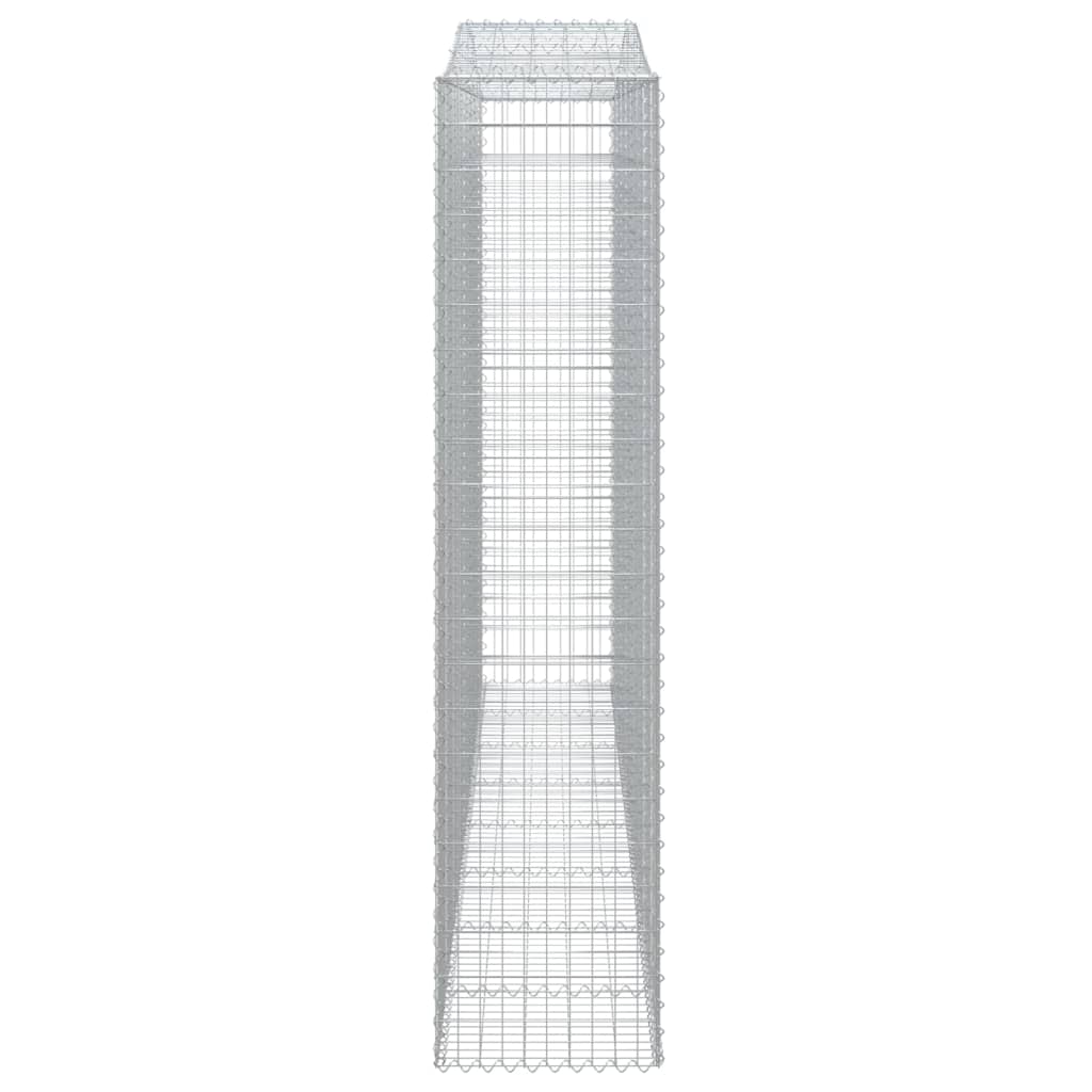 Schanskorven 2 St Gewelfd 400X50X220/240 Cm Ijzer 400 x 50 x 220/240 cm