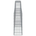 Schanskorven 3 St Gewelfd 400X30X80/100 Cm Ijzer 400 x 30 x 80/100 cm