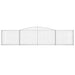 Schanskorven 9 St Gewelfd 400X30X80/100 Cm Ijzer 400 x 30 x 80/100 cm