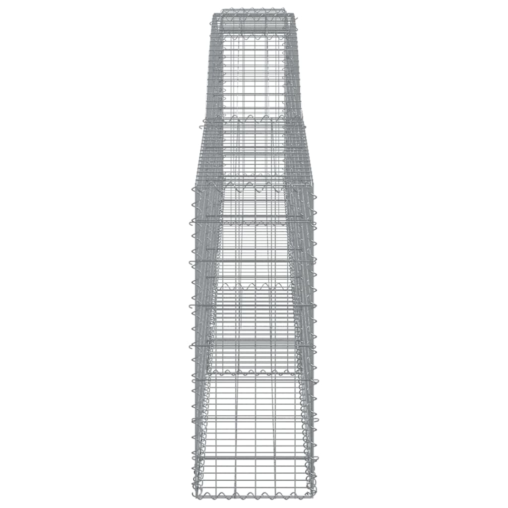 Schanskorven 9 St Gewelfd 400X30X80/100 Cm Ijzer 400 x 30 x 80/100 cm