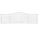 Schanskorven 4 St Gewelfd 400X30X100/120 Cm Ijzer 400 x 30 x 100/120 cm